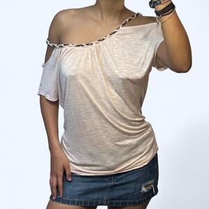 Pink Off the Shoulder Top by Forever 21!